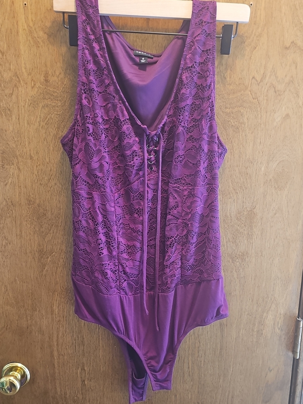 torrid Purple Lace-Up Bodysuit